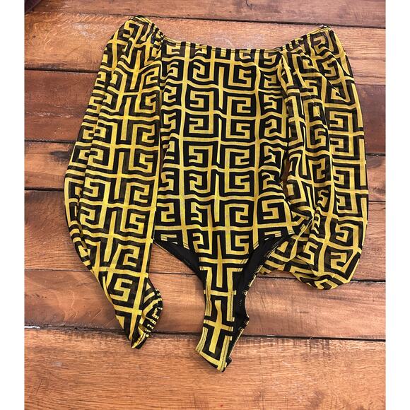 Yellow/Black Social Features Body Suit Size Small NWT - Picture 4 of 5